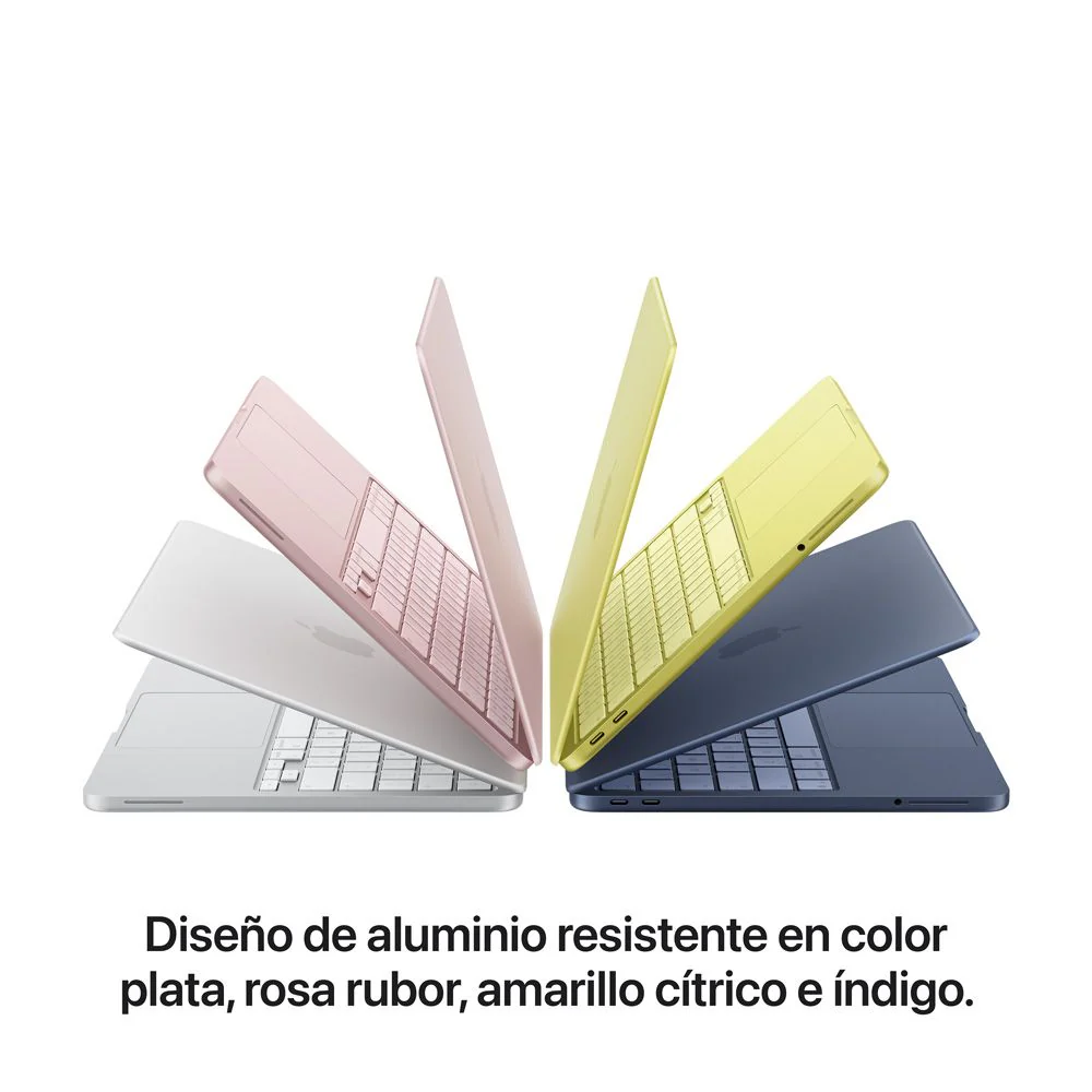 MacBook Neo de 13 pulgadas: Chip A16 Pro de Apple con CPU de 6 núcleos y GPU de 5 núcleos, Magic Keyboard, 256 GB SSD - Color plata - Image 3
