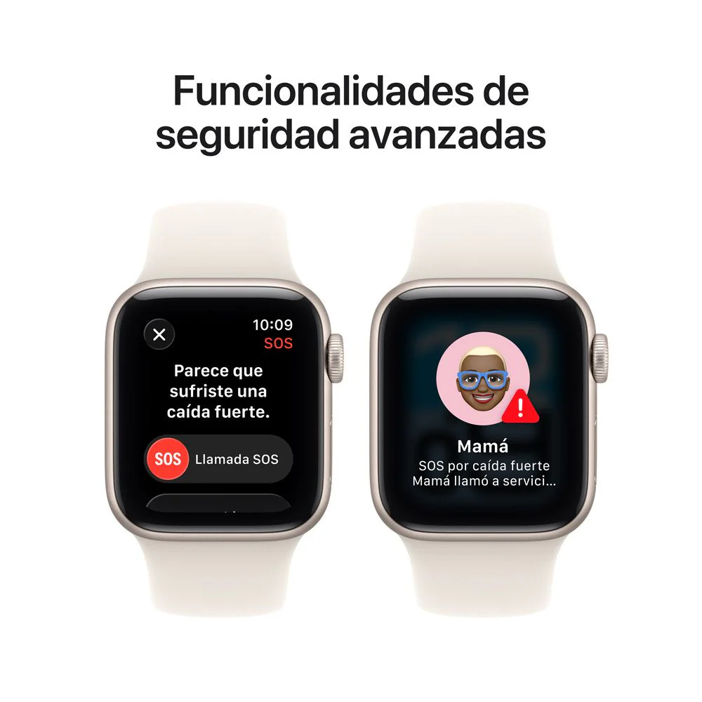 Apple Watch SE 3 GPS • Caja de aluminio blanco estelar de 40 mm • Correa deportiva blanco estelar - M/L - Image 7