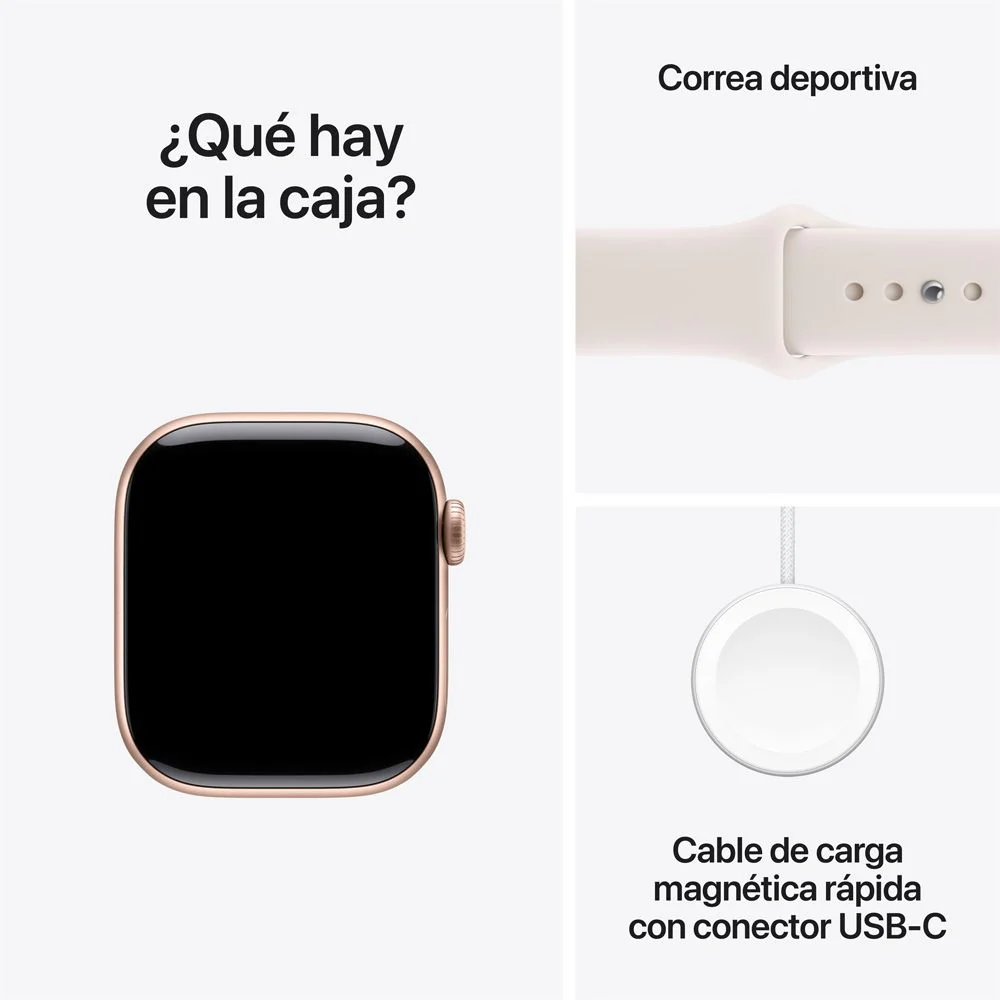 Apple Watch Series 11 GPS • Caja de aluminio color oro rosa de 42 mm • Correa deportiva rosa rubor – M/L - Image 8