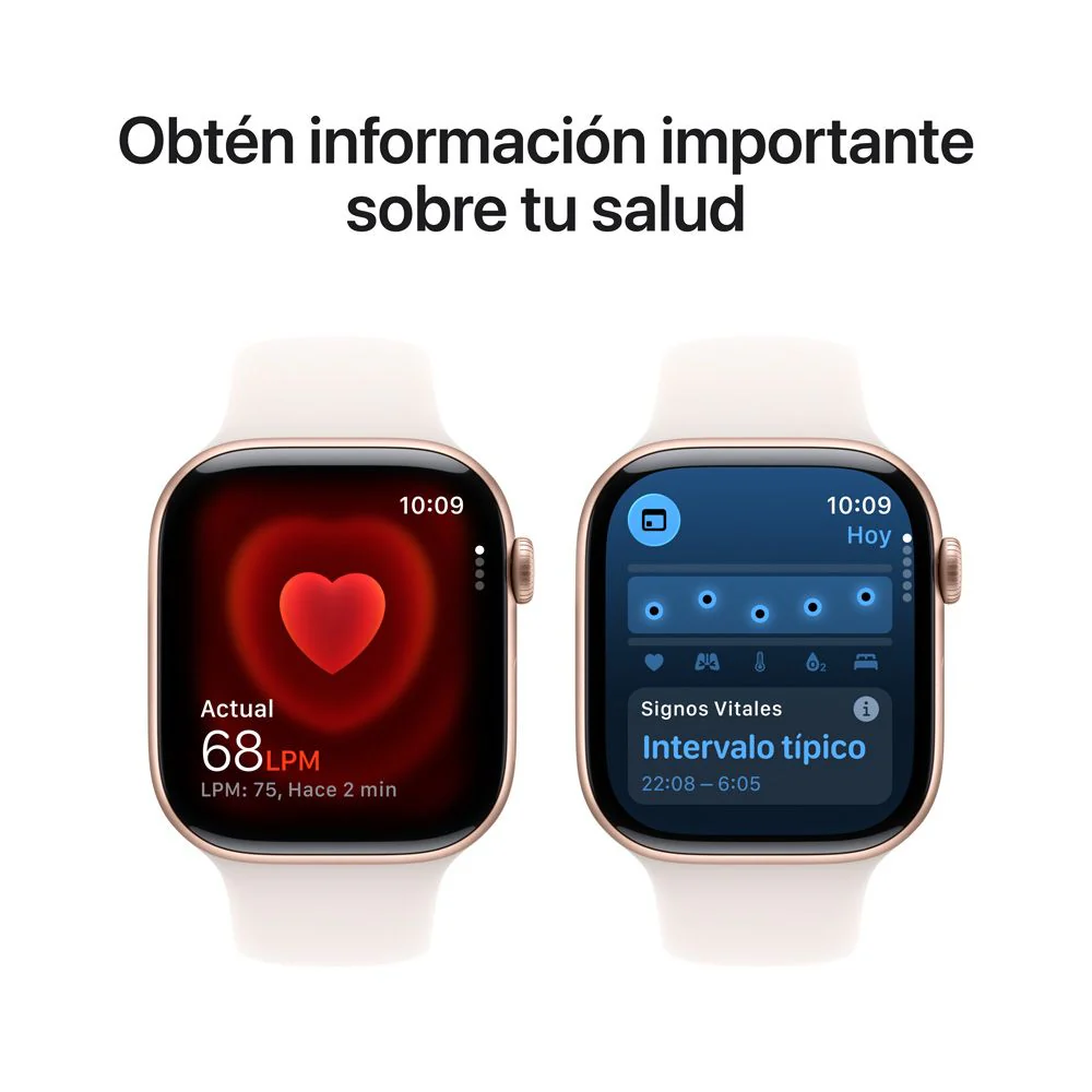 Apple Watch Series 11 GPS • Caja de aluminio color oro rosa de 46 mm • Correa deportiva rosa rubor – S/M - Image 5