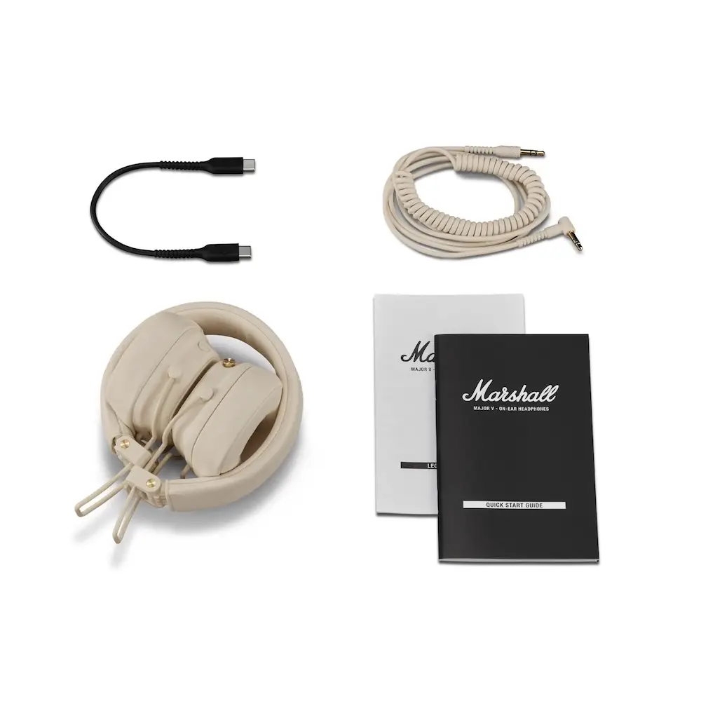 Audífonos Marshall Major V Bluetooth On Ear - Crema - Image 7