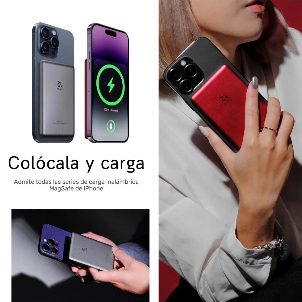 Batería magnética Adam Elements Gravity C5 - 5,000mAh - Rosa - Image 11