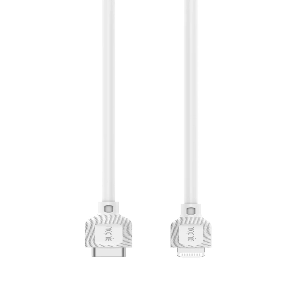 Cable Mophie USB-C a Lightning 60w 1m - Blanco - Image 4