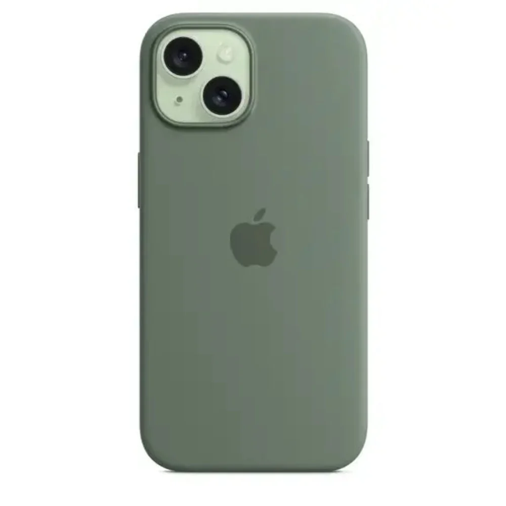 Case de Silicona Apple para iPhone 15 con MagSafe - Color Ciprés - Image 2