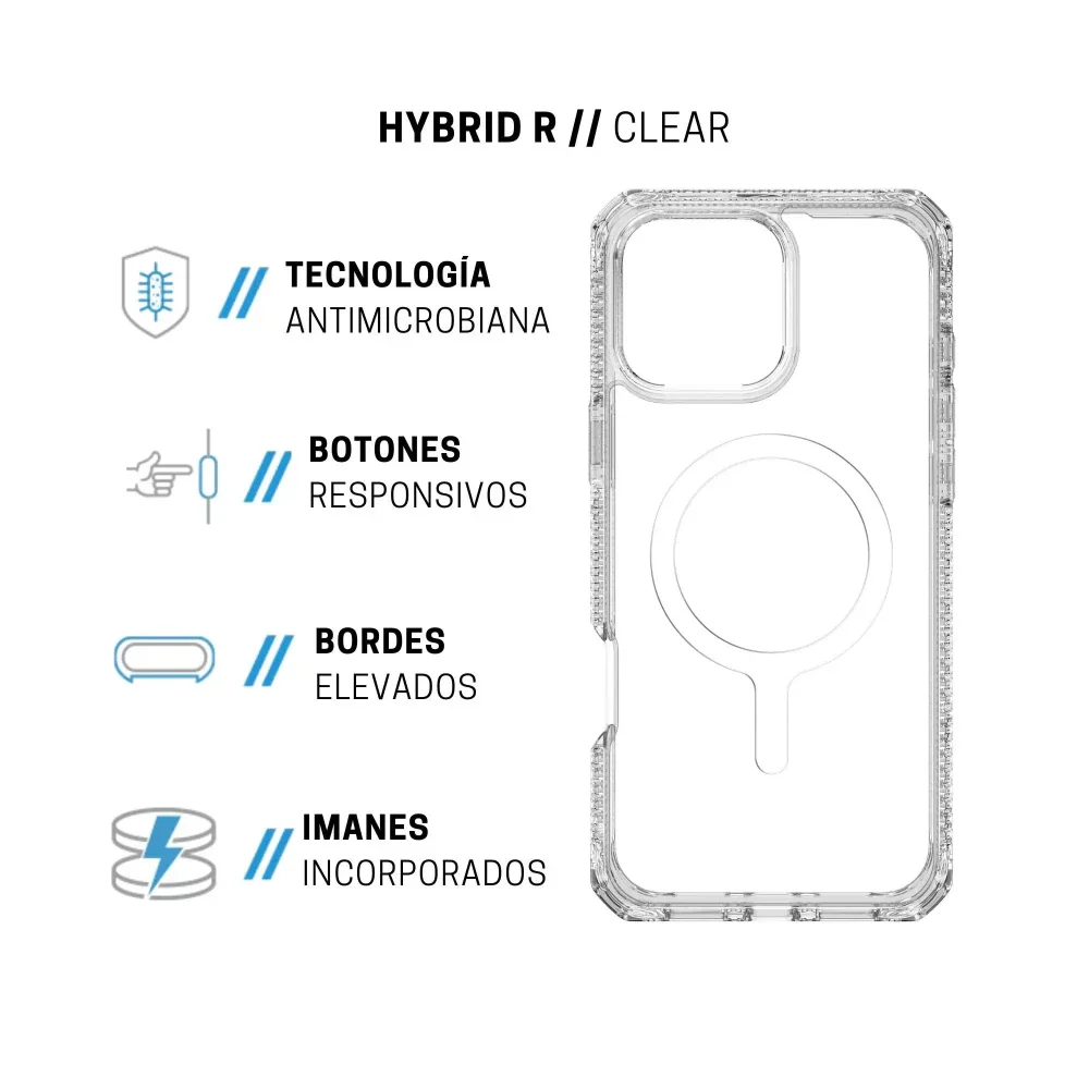 Case ItSkins para iPhone 16 Pro Max con MagSafe - Transparente - Image 3