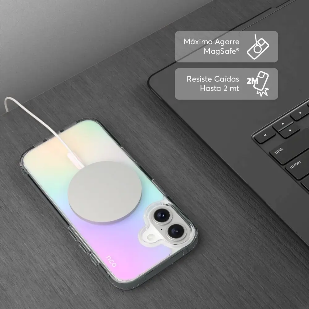 Case NCO SafeCase Clear con MagSafe para iPhone 16 - Multicolor - Image 4