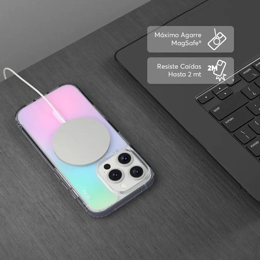 Case NCO SafeCase Clear con MagSafe para iPhone 16 Pro - Multicolor - Image 4