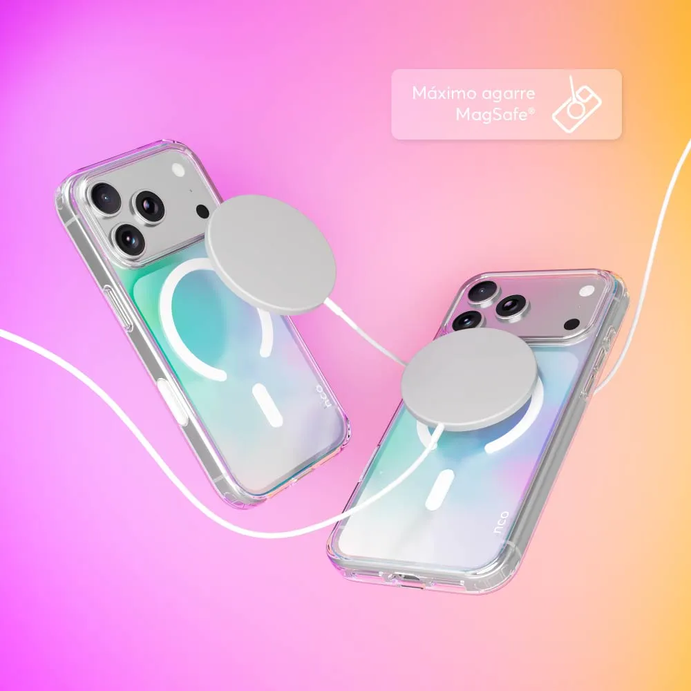 Case NCO SafeCase Clear con MagSafe para iPhone 17 Pro Max - Arcoiris - Image 5