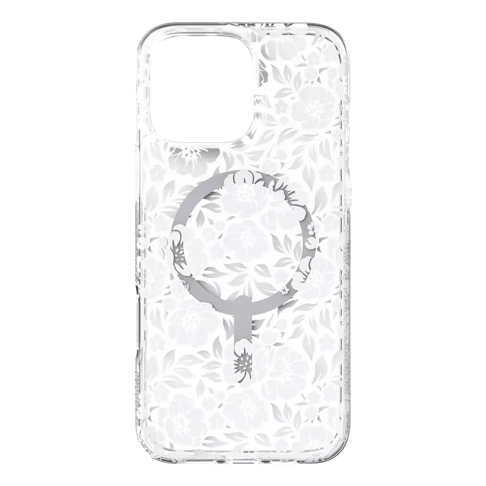 Case ZAGG Milan para iPhone 16 Pro con MagSafe - Blanco Floral - Image 3
