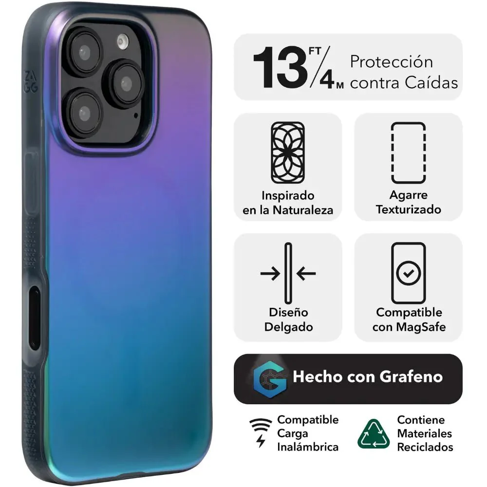 Case ZAGG Milan para iPhone 16 Pro con MagSafe - Pluma de Cuervo - Image 2