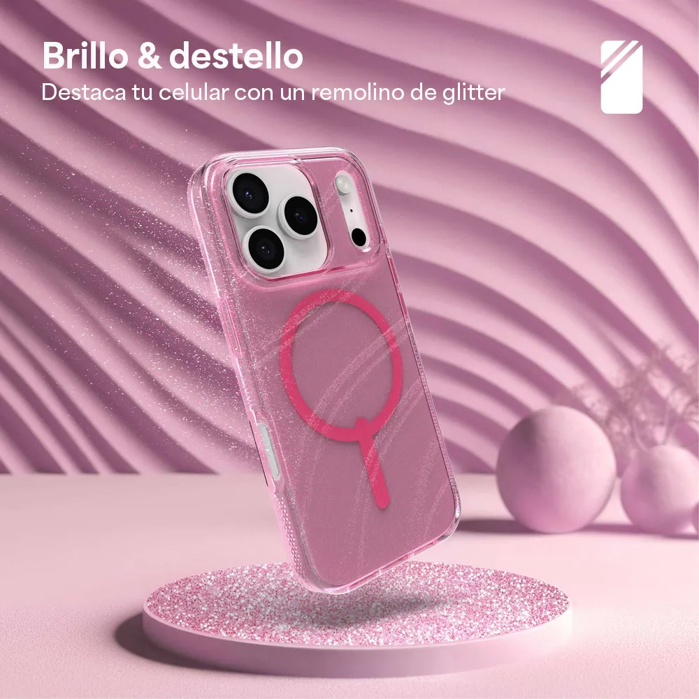 Case Zagg Milan Snap Magsafe KS para iPhone 17 Pro Max - Rosa Brillante - Image 4
