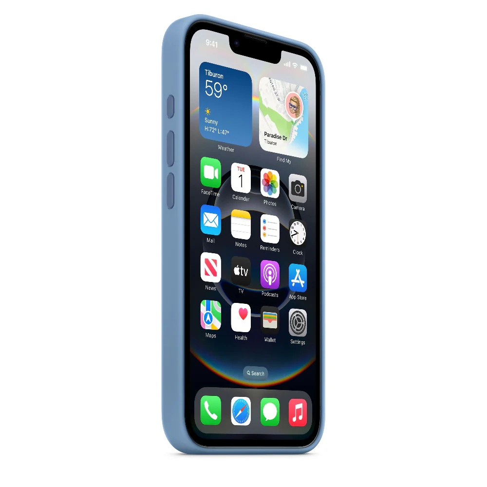 Funda de silicón para el iPhone 16e – Azul invierno - Image 3