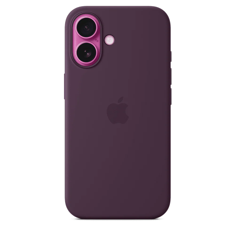 Funda de silicón para el iPhone 16 con MagSafe - Color ciruela - Image 3