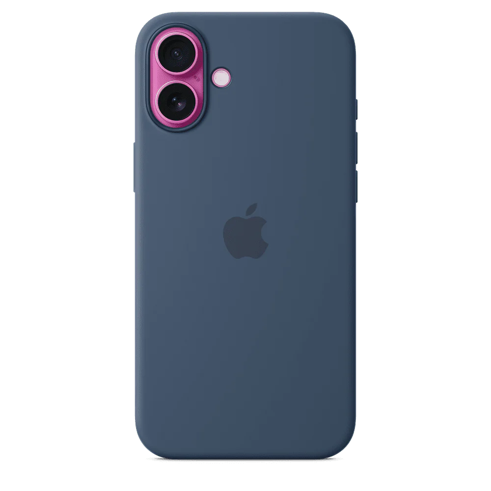 Funda de silicón para el iPhone 16 Plus con MagSafe - Azul denim - Image 3