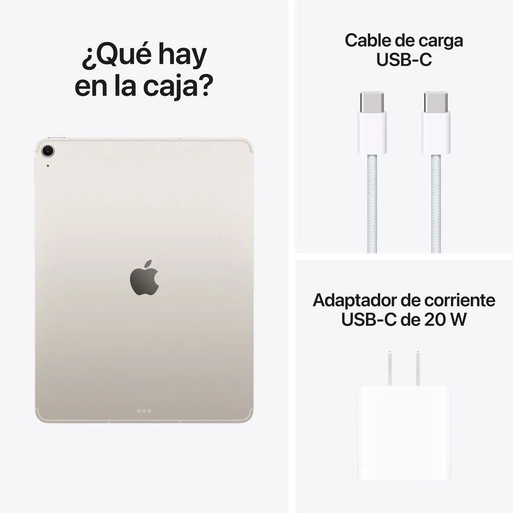 iPad Air de 13 pulgadas Wi-Fi + Cellular 256 GB - Blanco estelar (M4) - Image 10