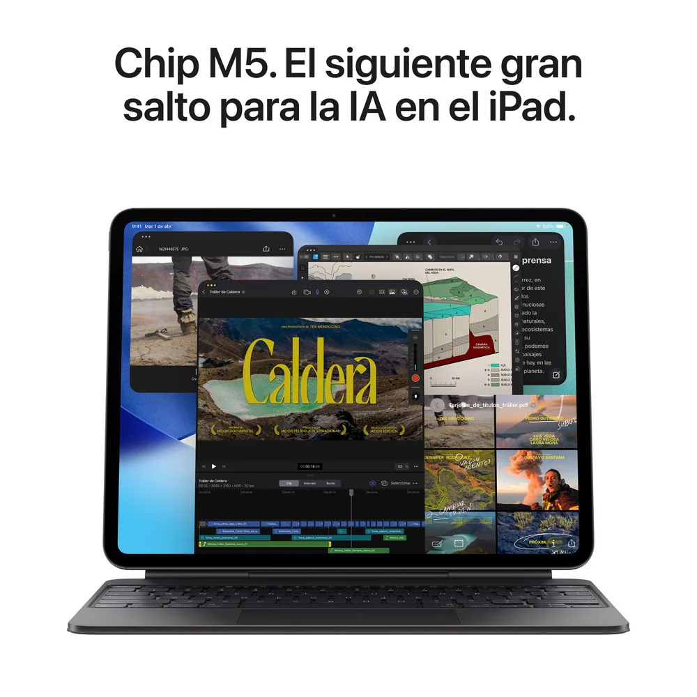 iPad Pro de 13 pulgadas Wi-Fi 256 GB Vidrio estándar - Color plata (M5) - Image 4
