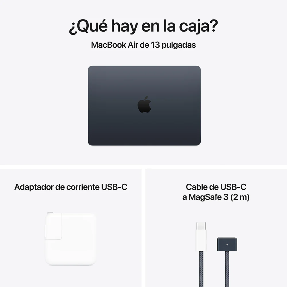 MacBook Air de 13 pulgadas: Chip M4 de Apple con CPU de 10 núcleos y GPU de 8 núcleos, 256 GB SSD - Azul medianoche - Image 11