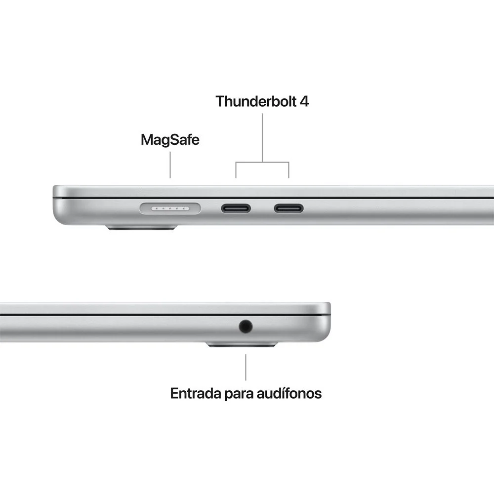 MacBook Air de 15 pulgadas: Chip M5 de Apple con CPU de 10 núcleos y GPU de 10 núcleos, 512 GB SSD - Color plata - Image 6