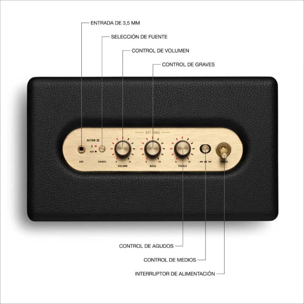 Parlante Marshall Acton III Bluetooth - Negro - Image 5
