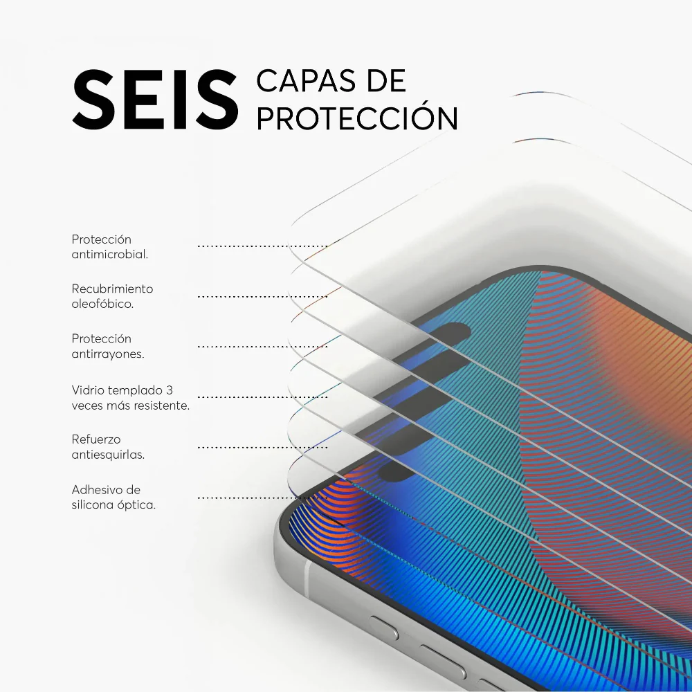 Protector de Pantalla NCO GlassGuard ion+ para iPhone 17 Pro - Transparente - Image 4