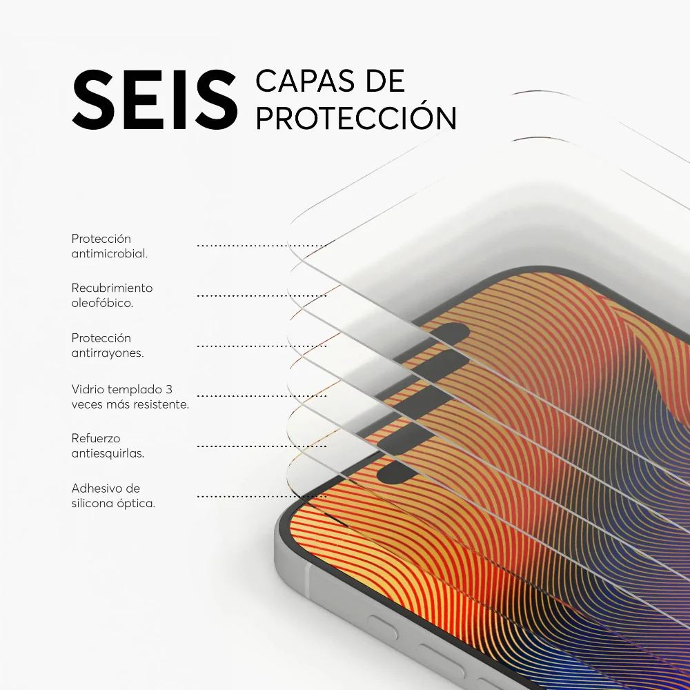 Protector de Pantalla NCO GlassGuard ion+ para iPhone 17 - Transparente - Image 4