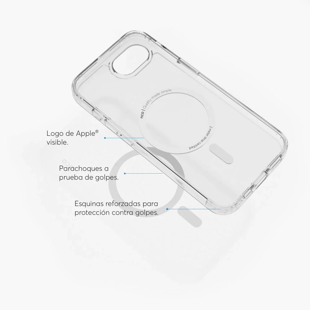 SafeCase Clear Compatible con MagSafe para iPhone 16e - Image 3